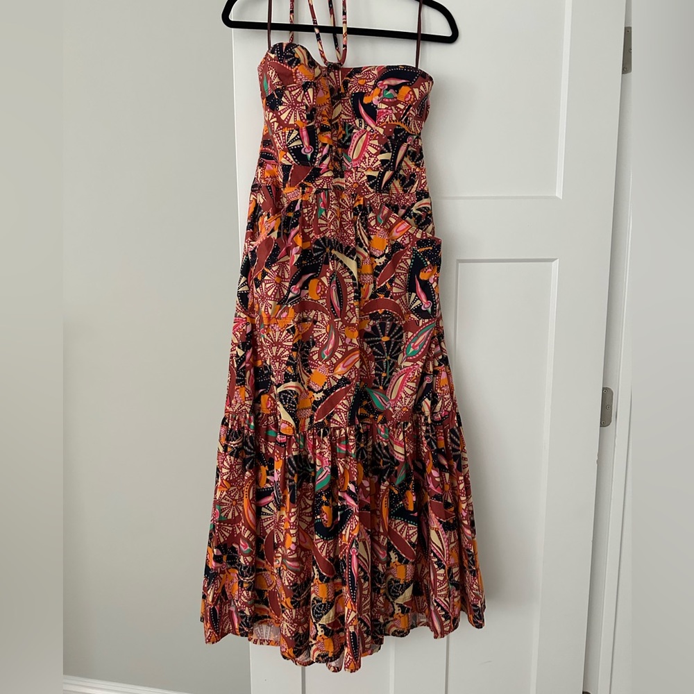 A.L.C printed halter dress
